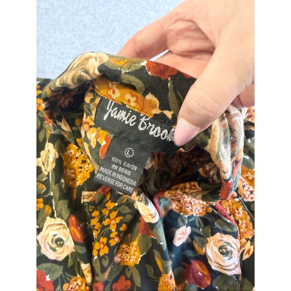 90s vintage floral boho Jamie Brooke romper - Picture 6 of 7